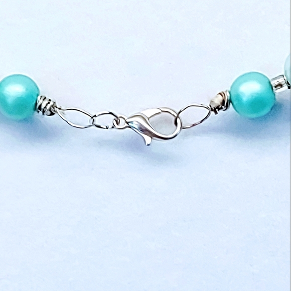 VINTAGE MID CENTURY MODERN HAND BEADED GRADUATED NECKLACE - Picture 5 of 7